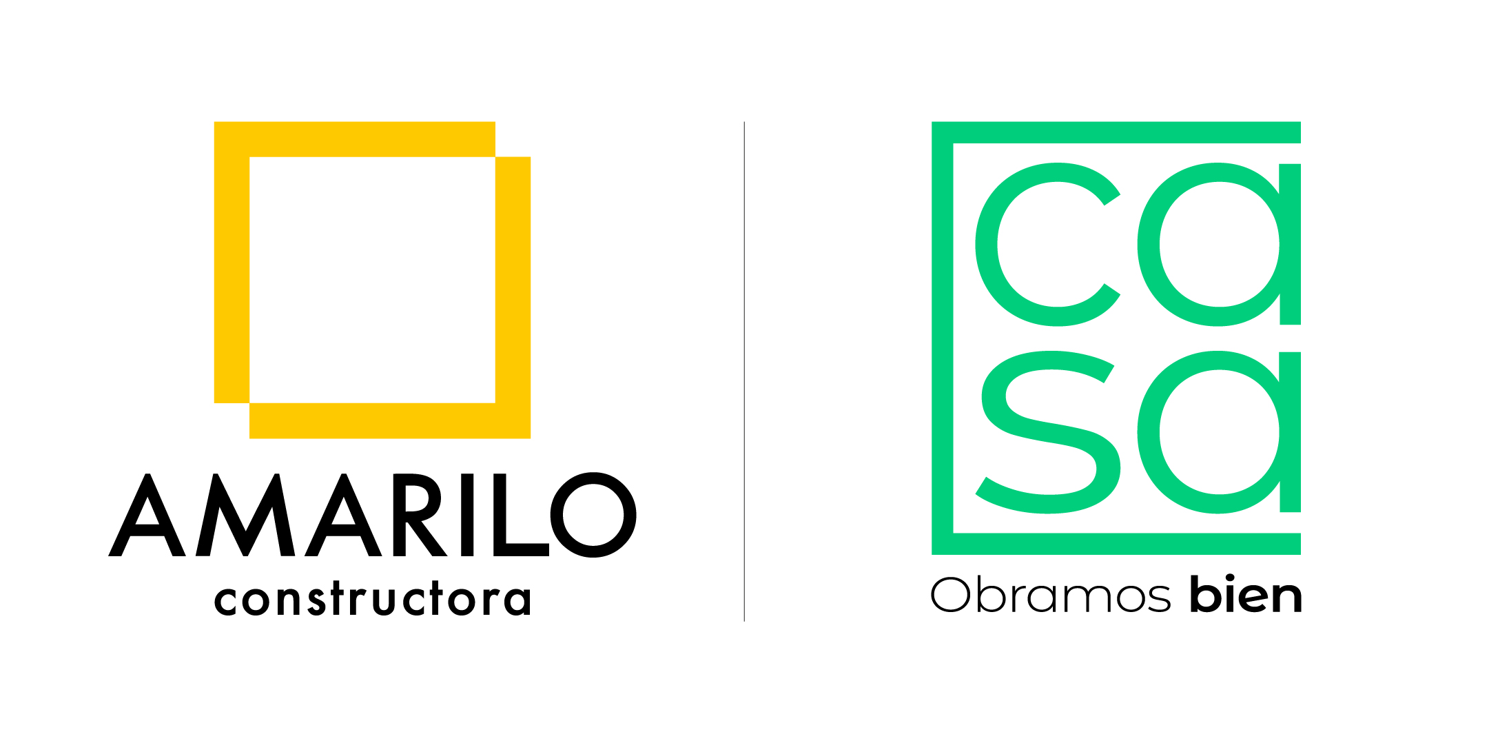 Logo Amarilo y logo CASA