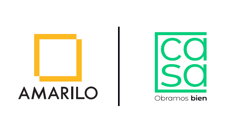 Logo Amarilo y logo CASA