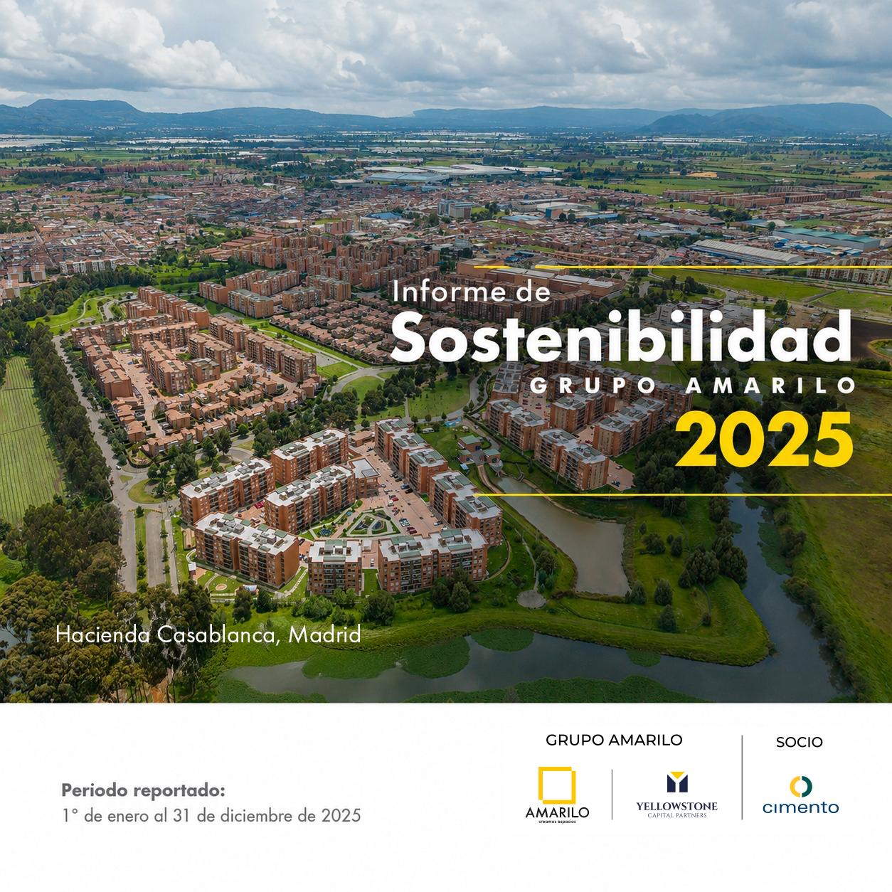 Portada del Informe de Sostenibilidad del Grupo Amarilo 2025