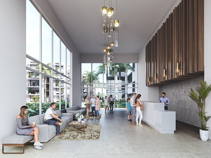 Apartamentos nuevos en Cartagena. Proyecto Torrechiara. Amarilo 