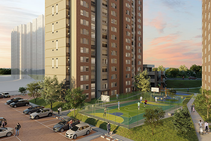 Cancha, Bulevar del Portal en Usme