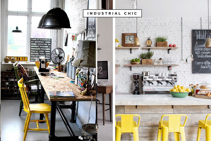 Decoración industrial chic