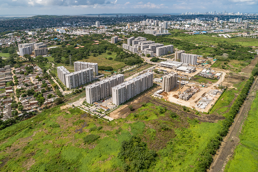 Panoramica Parque Heredia Cartagena Amarilo