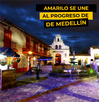 Amarilo es une al progreso de Medellín