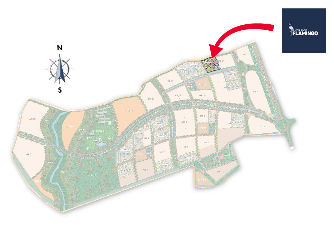 apartamentos en barranquilla amarilo flamingo Master plan