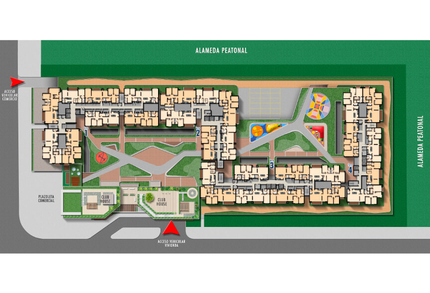 apartamentos en bogota nogal amarilo Implantacion
