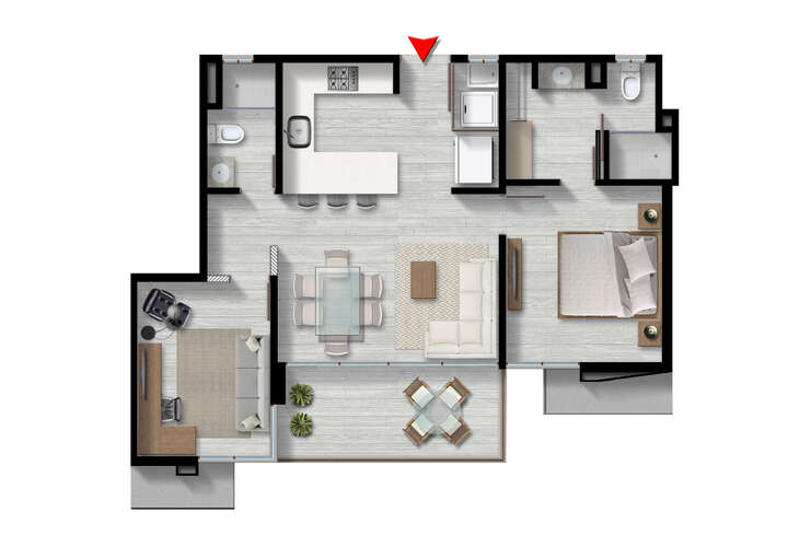 apartamentos en via la boquilla cartagena amarilo palladio 73 m2