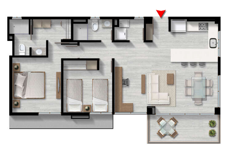 apartamentos en via la boquilla cartagena amarilo palladio
