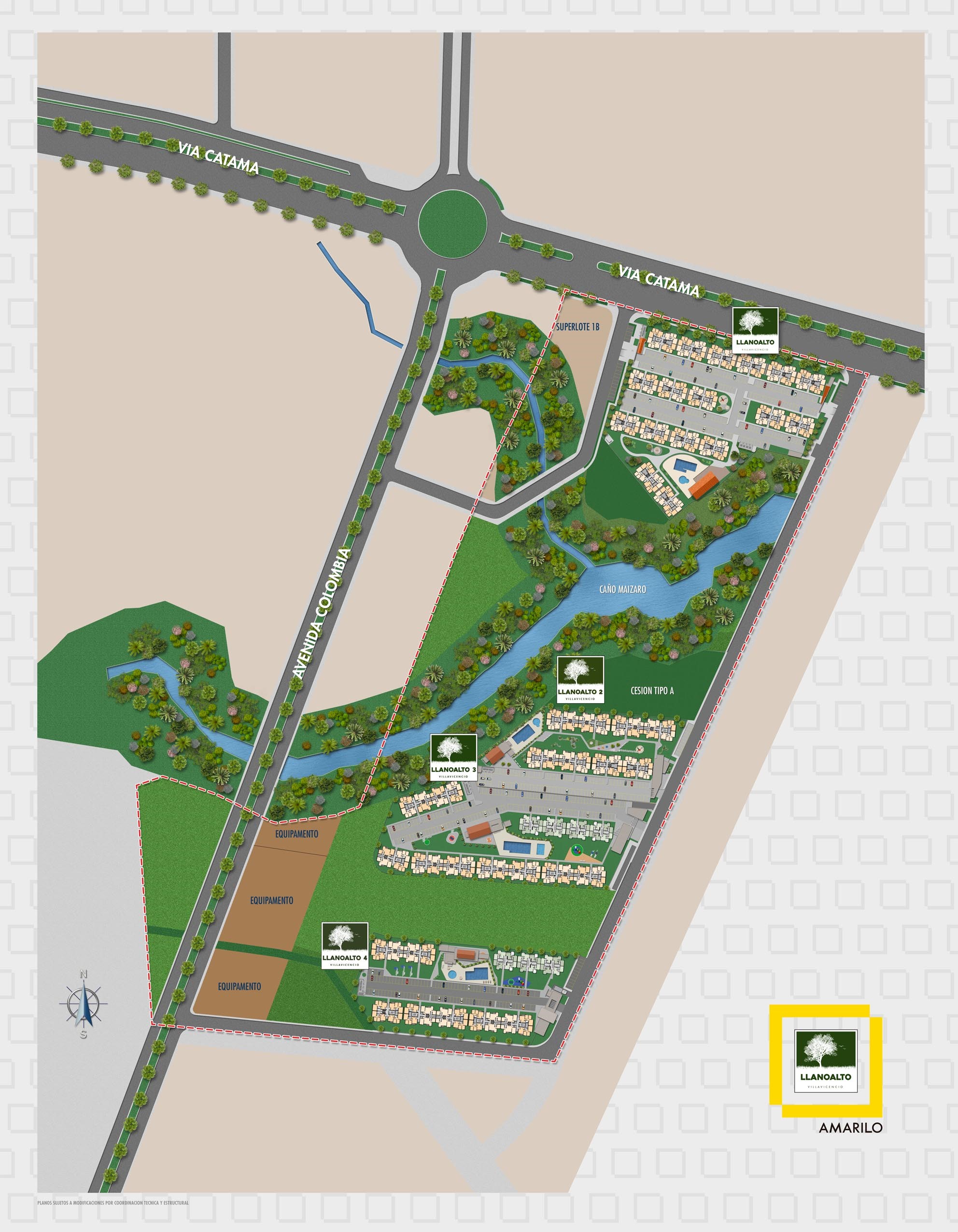 apartamentos Llano Alto 4 Master Plan