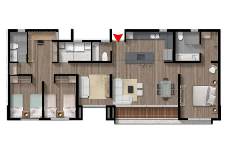 apartamentos en bogota nogal amarilo Tipo F4