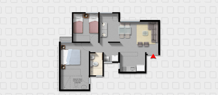 apartamentos Amatista 58m2 tipo A