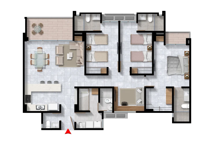apartamentos Monterivera 141m2 tipo A 