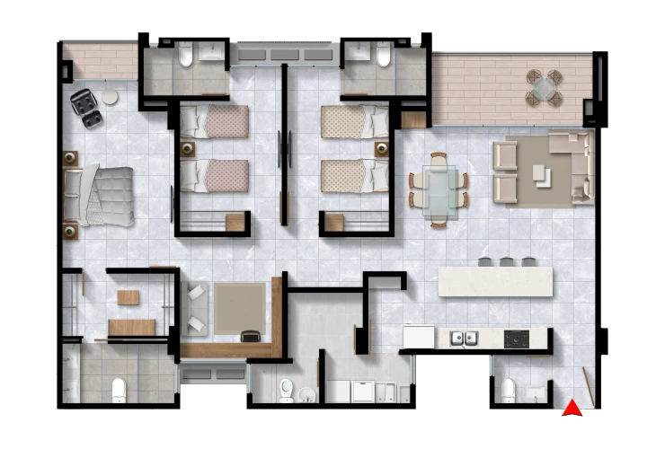 apartamentos Monterivera 152m2 tipo B