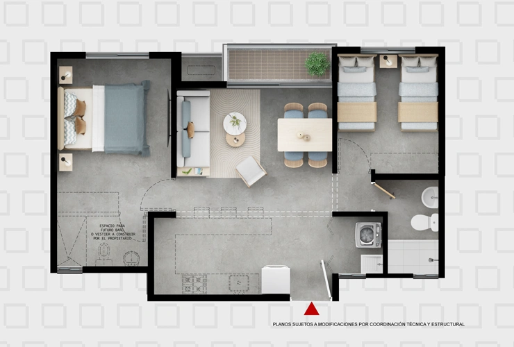 Apartamento Valle Alto 52m2 tipo Split