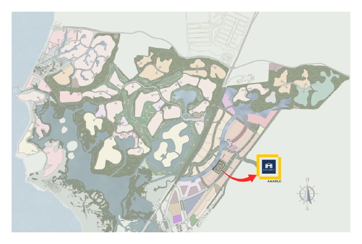 Plano Master Plan del Proyecto San Marco Serena del Mar
