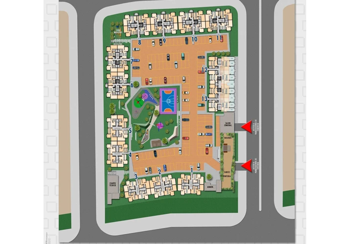 Plano de Implantación Plano de Implantación del proyecto Almendro