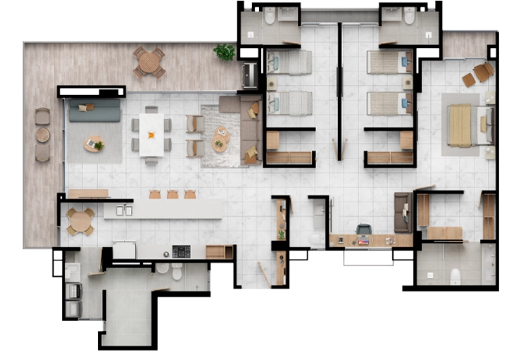 Apartamentos Monterivera 203m2 tipo C