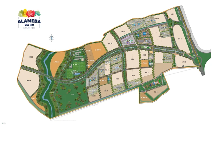 Plano de master plan del proyecto Ibis Plano de Master plan del proyecto Ibis