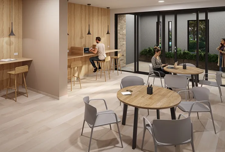 Salon de trabajo del proyecto El Puerto Salon de trabajo - El Puerto - La Felicidad Bogotá, Colombia