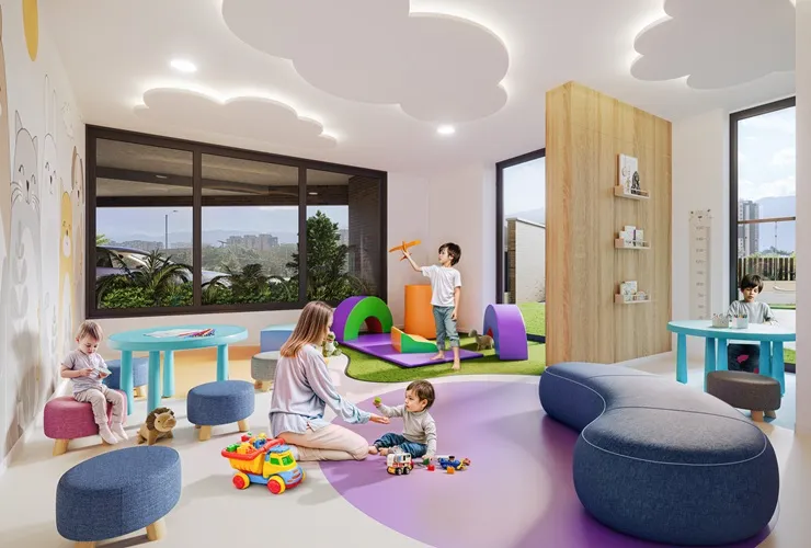 Salón Infantil del proyecto El Puerto Salón Infantil - El Puerto - La Felicidad Bogotá, Colombia