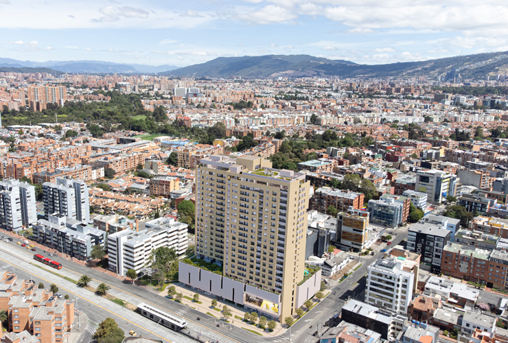Área exterior - Proyecto Verona Bogotá, Colombia
