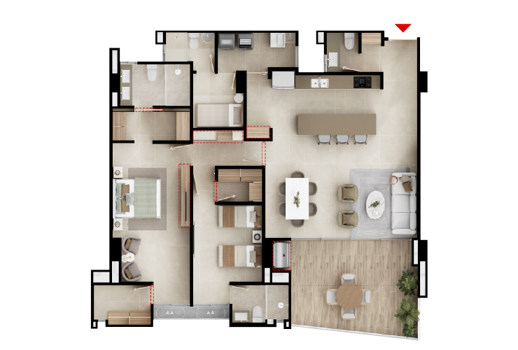 Apt 150m²