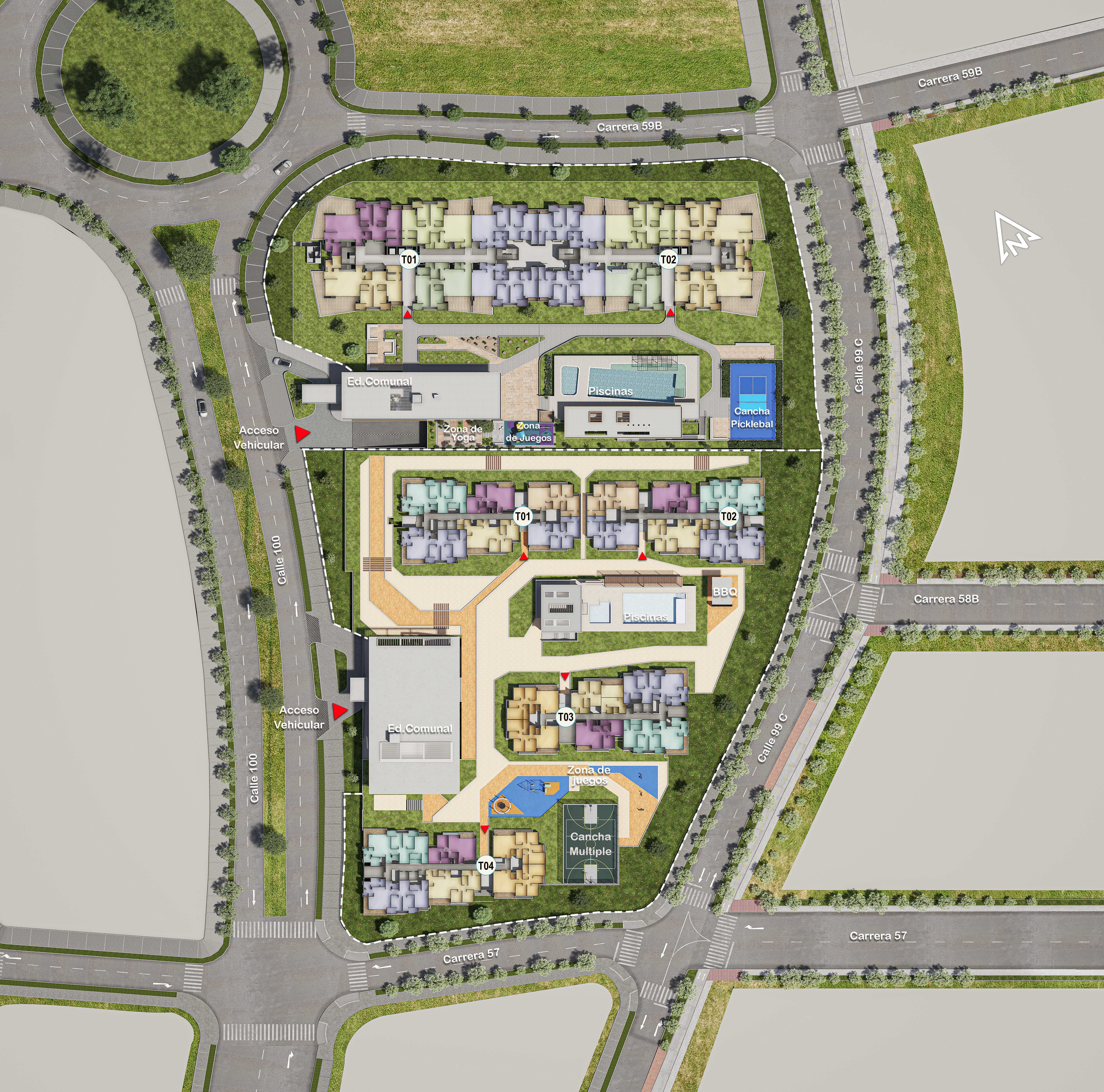Plano Proyecto Altos de la Reserva Master Plan