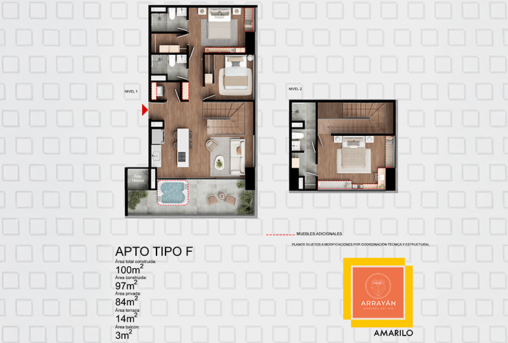 Apt 100m