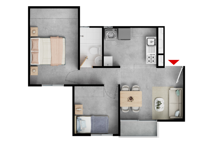 Apt 42m²