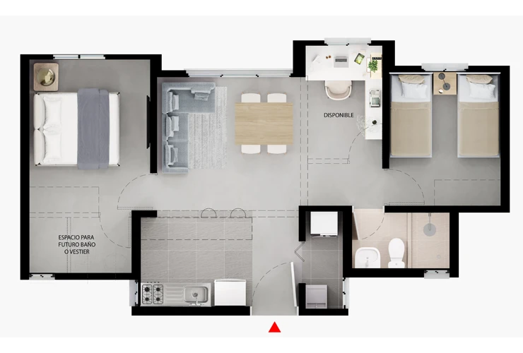 Apt 51m²