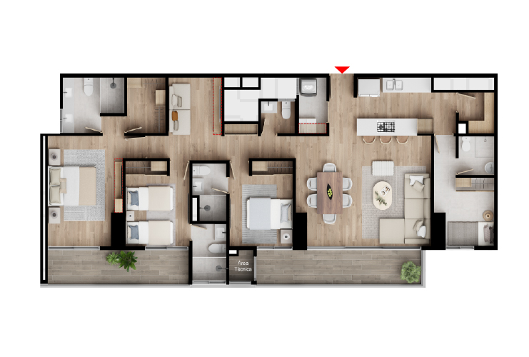 Apt 150m²