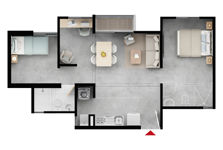 Apt 53m² Split