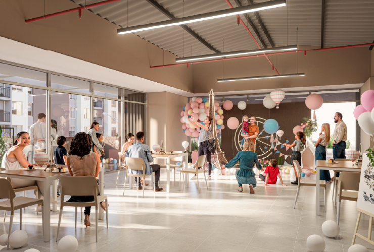 Salón social Proyecto Flora, Pereira Colombia