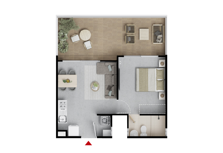 Apto 54m²