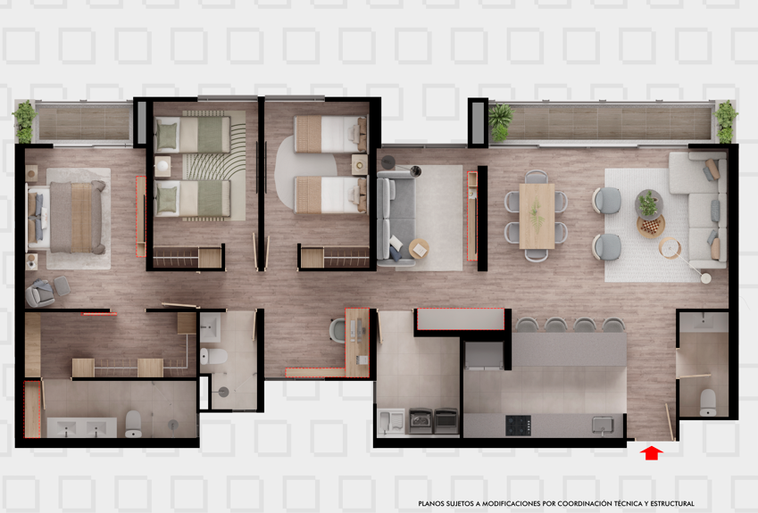 Apto 137m²