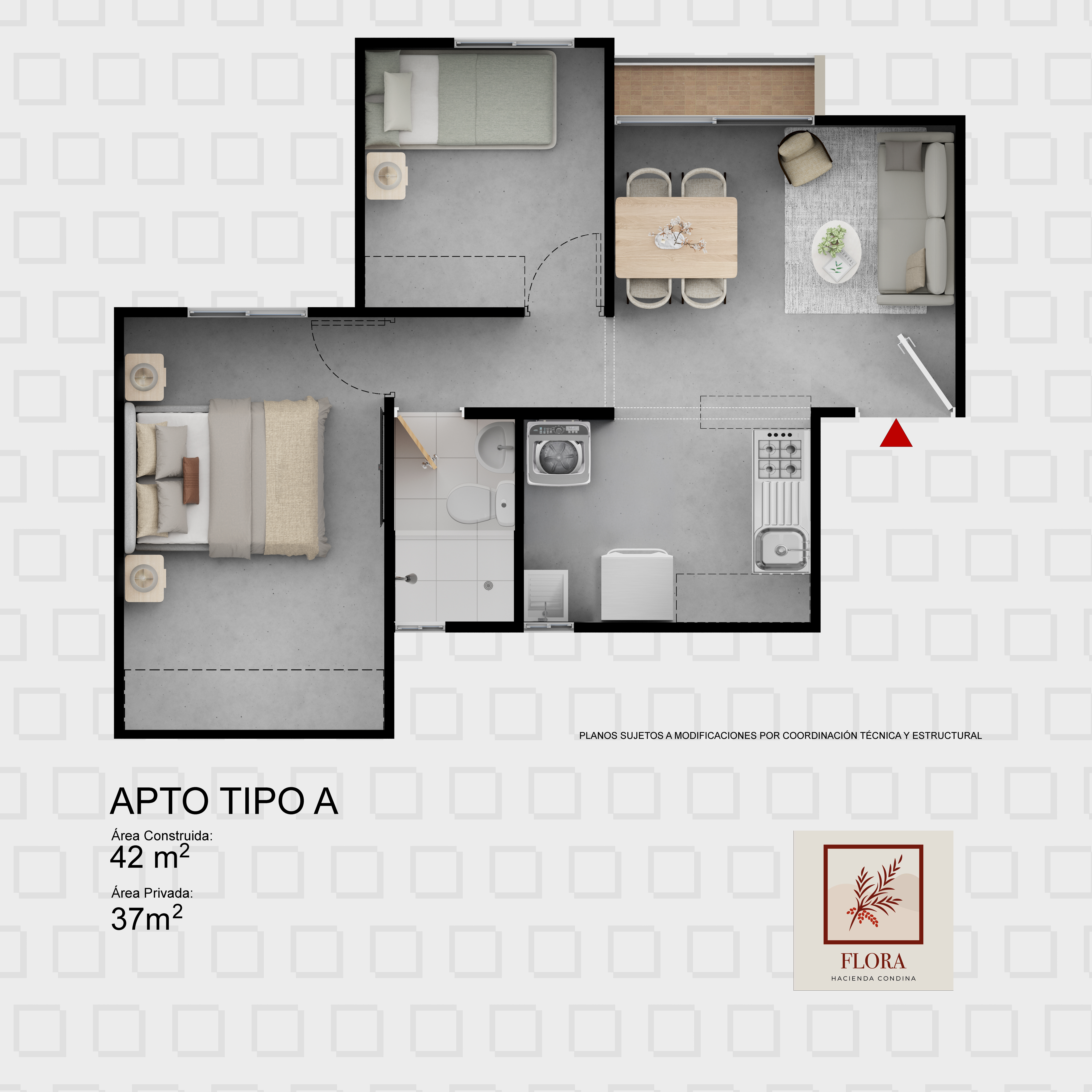 Apt 42m²