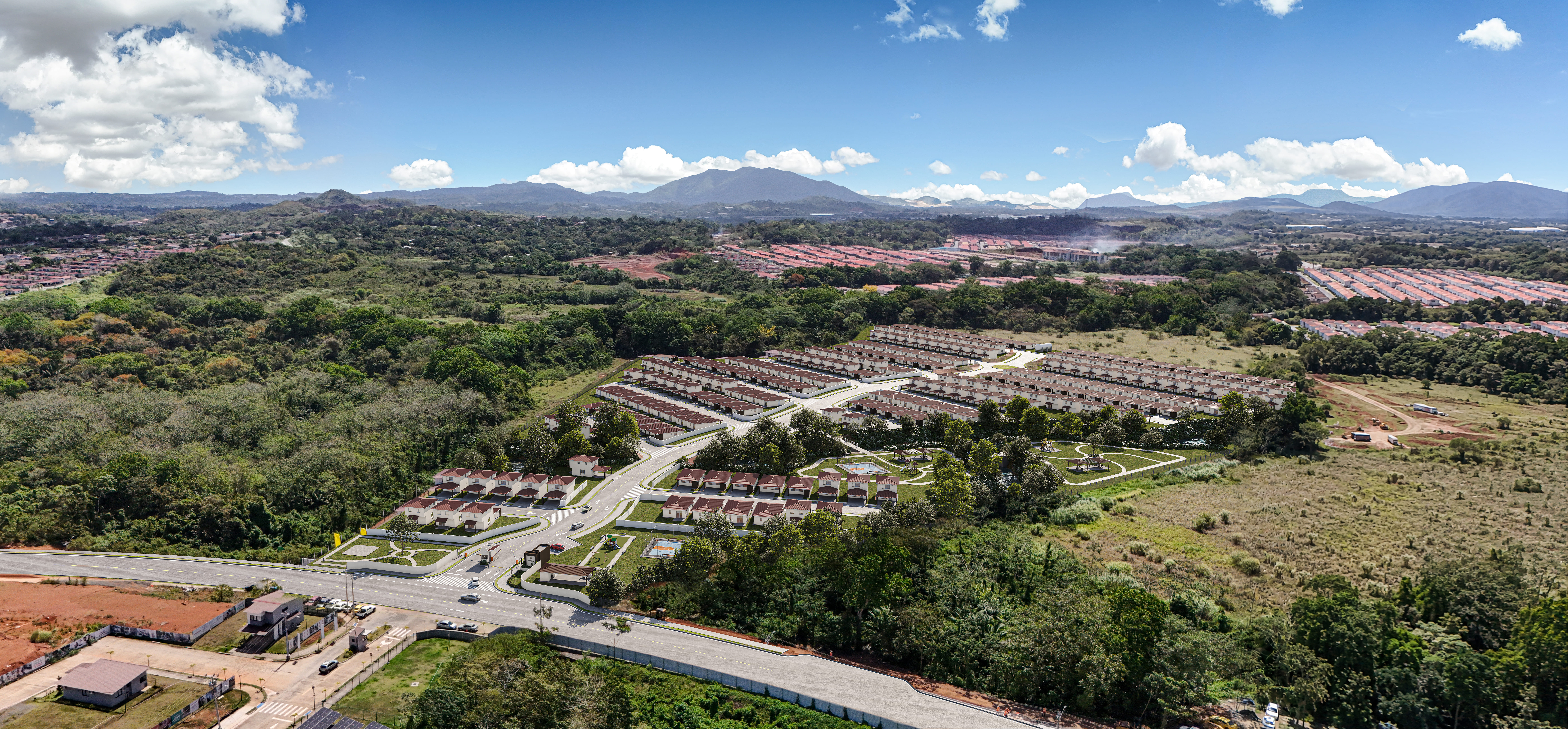 Vista aerea, Rivera del Oeste, Panama