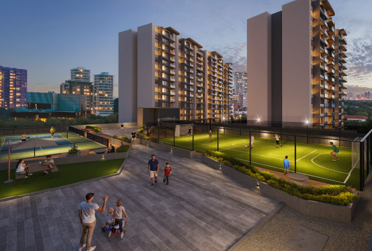 Terraza canchas Proyecto Belario, Barranquilla Colombia