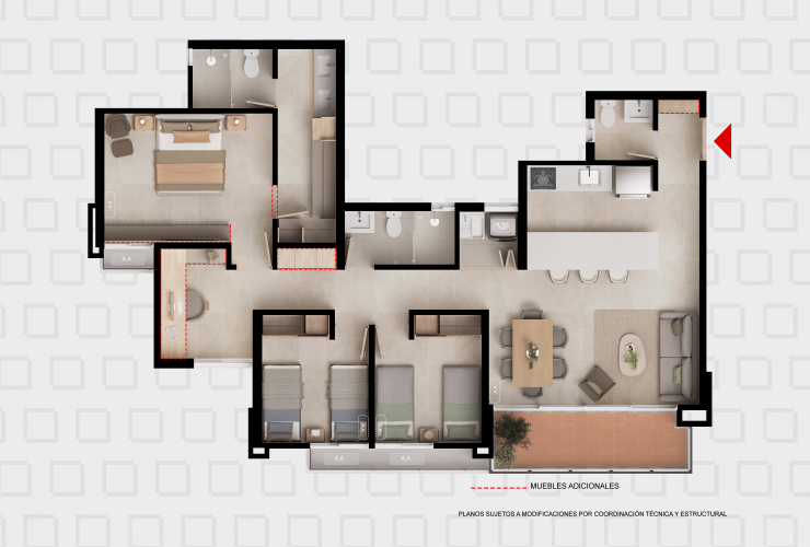 Apto 107m²