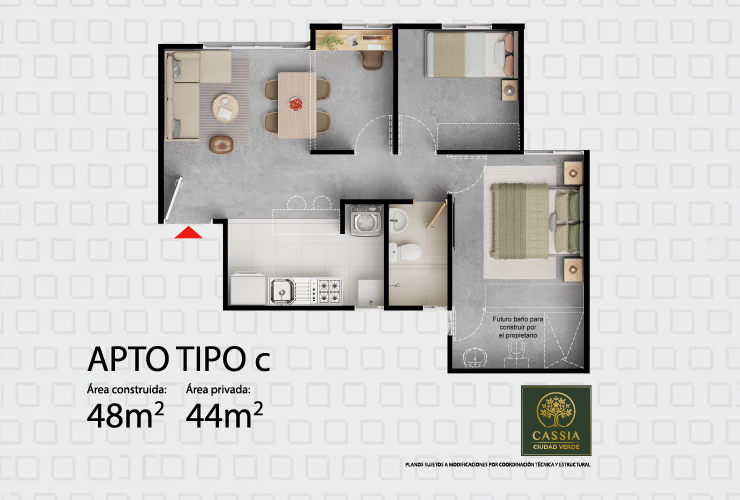 Apto 48m2