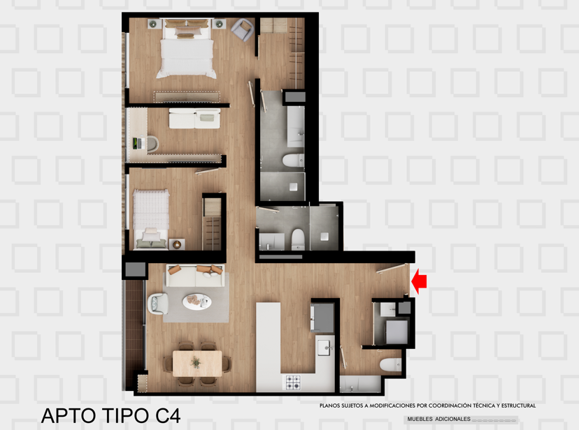 Apto 87m2