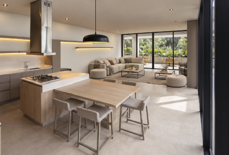 Cocina, Apartamentos Yerbabuena en Cajicá, Colombia