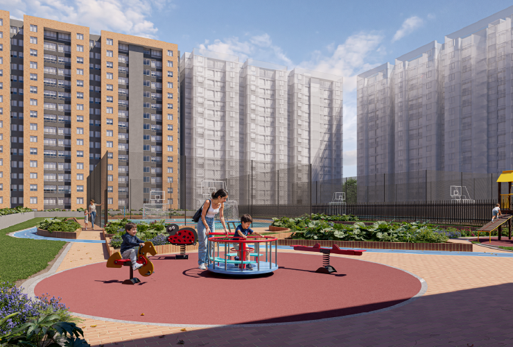 Zona niños, Apartamentos Avellana en Bogotá, Colombia