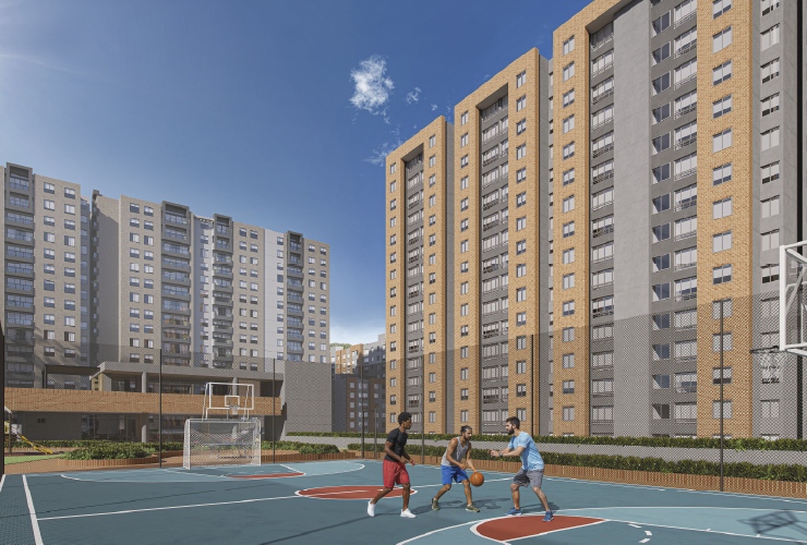 Cancha, Apartamentos Avellana en Bogotá, Colombia